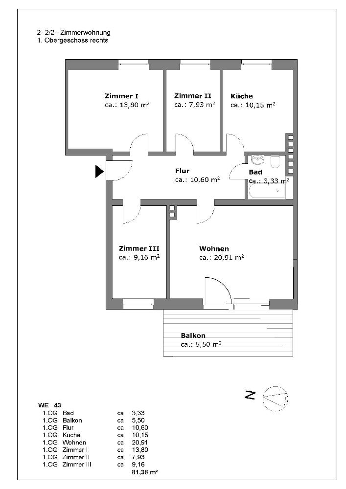  Etagenwohnung Hamburg